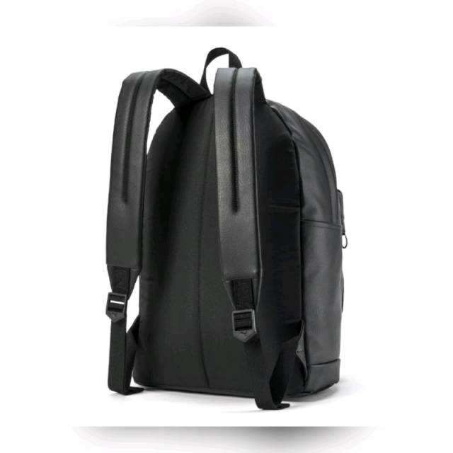 Puma x Adriana Lima Backpack Black Leather for Everyday Use at Work, Gym or School