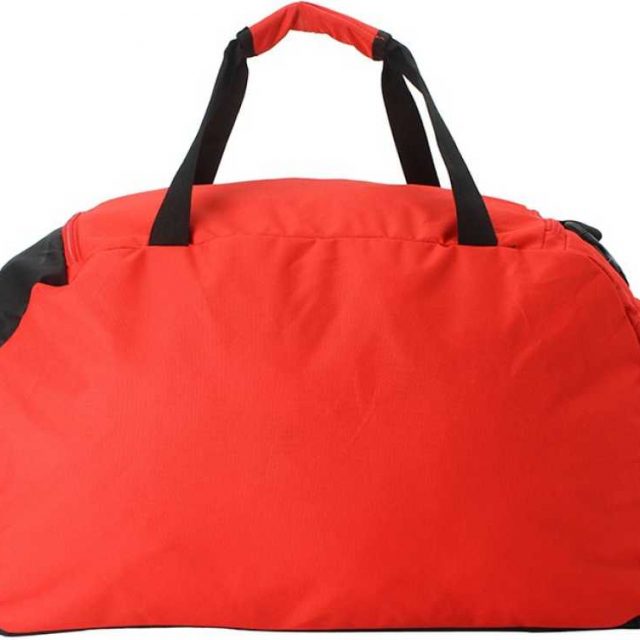 Puma LIGA Medium Duffel Bag for Travel, Training and Sports Black and Red Training Bag
