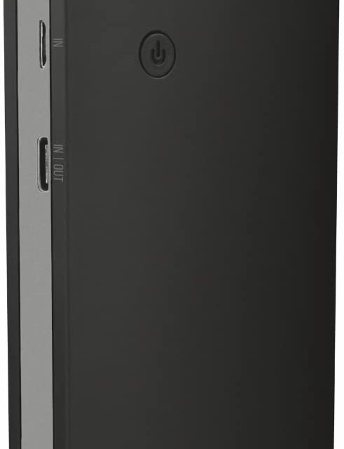 Trust Urban Fast Charge Power Bank 10000mAh Portable Charger and Battery Pack for Smartphone, Tablet and More, USB-C and USB-A Port