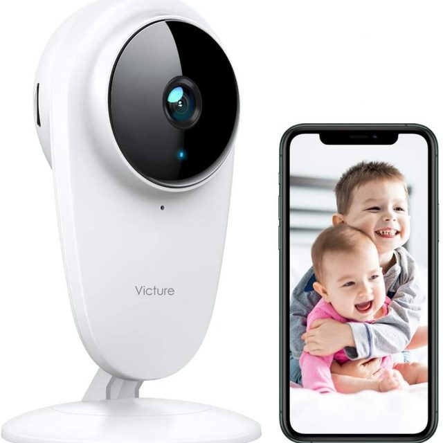 Victure PC420 Baby and Pet Monitor Security Camera 1080P Wireless Indoor Home Security Camera with Two-Way Audio Motion Detection and Night Vision for Baby, Pets, Nanny, Elderly and Persons with Special Needs And Disabilities Compatible with iOS & Android System