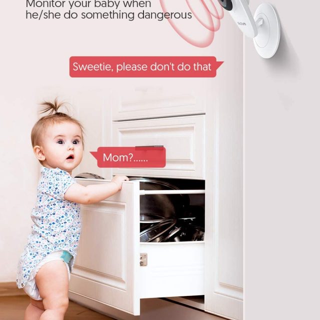 Victure PC420 Baby and Pet Monitor Security Camera 1080P Wireless Indoor Home Security Camera with Two-Way Audio Motion Detection and Night Vision for Baby, Pets, Nanny, Elderly and Persons with Special Needs And Disabilities Compatible with iOS & Android System
