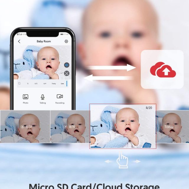 Victure PC420 Baby and Pet Monitor Security Camera 1080P Wireless Indoor Home Security Camera with Two-Way Audio Motion Detection and Night Vision for Baby, Pets, Nanny, Elderly and Persons with Special Needs And Disabilities Compatible with iOS & Android System